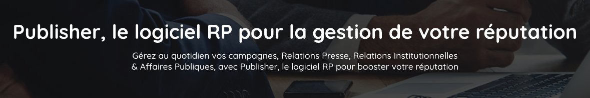 👩‍💻Demandez votre démo et renforcez la #réputation de votre marque !

Optimisez la gestion de votre #BaseDeDonnées 👥et des activités quotidiennes de #Communication, #RelationsPubliques et #AffairesPubliques avec le logiciel RP, Publisher.

🔗bit.ly/2PufjCG