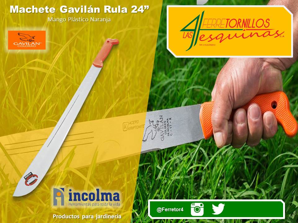Ferretor4's tweet photo. Tener un #Machete #Rula fabricado por #Incolma es sinónimo de duración, fortaleza y #calidad  #jardineria #agricultura #FerreteriaIndustrial #TuFerreteriaOnline #Maracay #Aragua #Venezuela  #3Ene #2020CrecimientoYProducción https://t.co/yf35IxCVRR