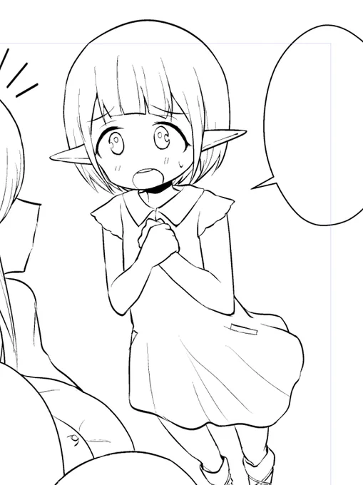 なんか可愛く描けた一般モブ幼女エルフ(30歳) 
