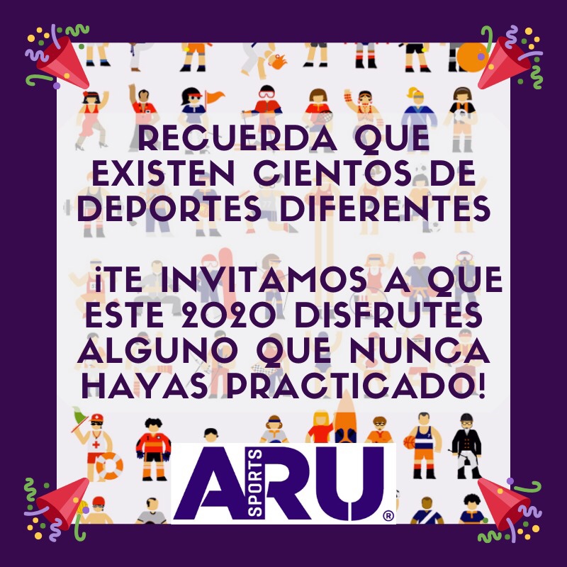 Este 2020 lo iniciamos con toda la energía, así es que nos jugamos por un año lleno de #deporte y #actividadfisica
Te invitamos a conocer y practicar alguna disciplina que nunca hayas realizado y así mejorar nuestra #calidaddevida, #salud y disminuir el #stress
