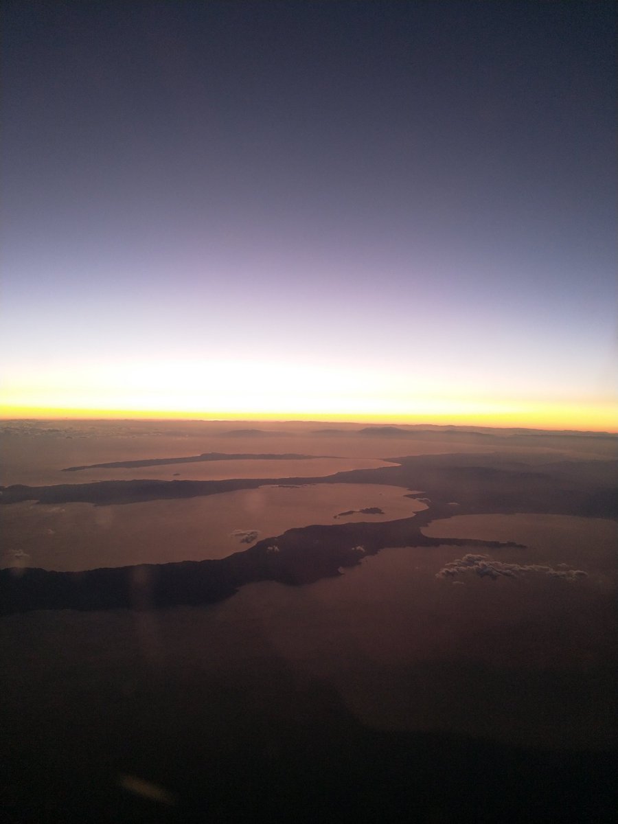 Passing over the northern Aegean sea, beautiful sunset and a gorgeous view of mount Athos. #mountathos #Greece #ageansea