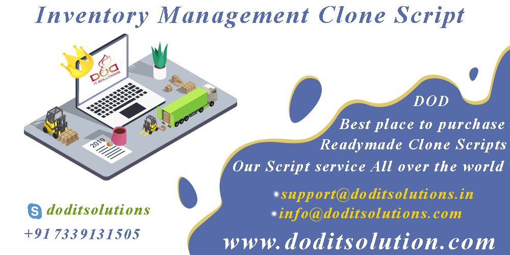 Dod_itSolutions's tweet image. #Inventory_Management_Script , #Readymade_Clone_Script , #Stock_management_Clone ,#Clone_Script , @Dod_itSolutions  .