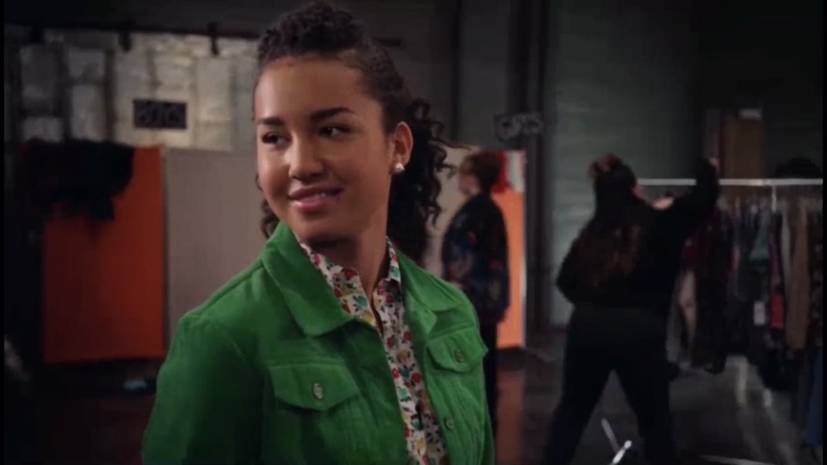 In the Ricky/Gina scene from episode 9, Ricky is called to get into costume and when he leaves Gina says, "Bye." and is visibly upset about it.