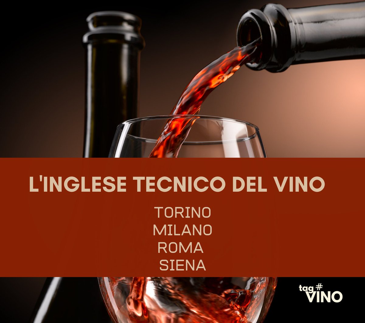 📍 #Torino #Milano #Siena #Roma
👉🏻 tagvino.it/wel 

  #WineEnglish #tagVINO <a href="/TagVino/">tagVINO</a>