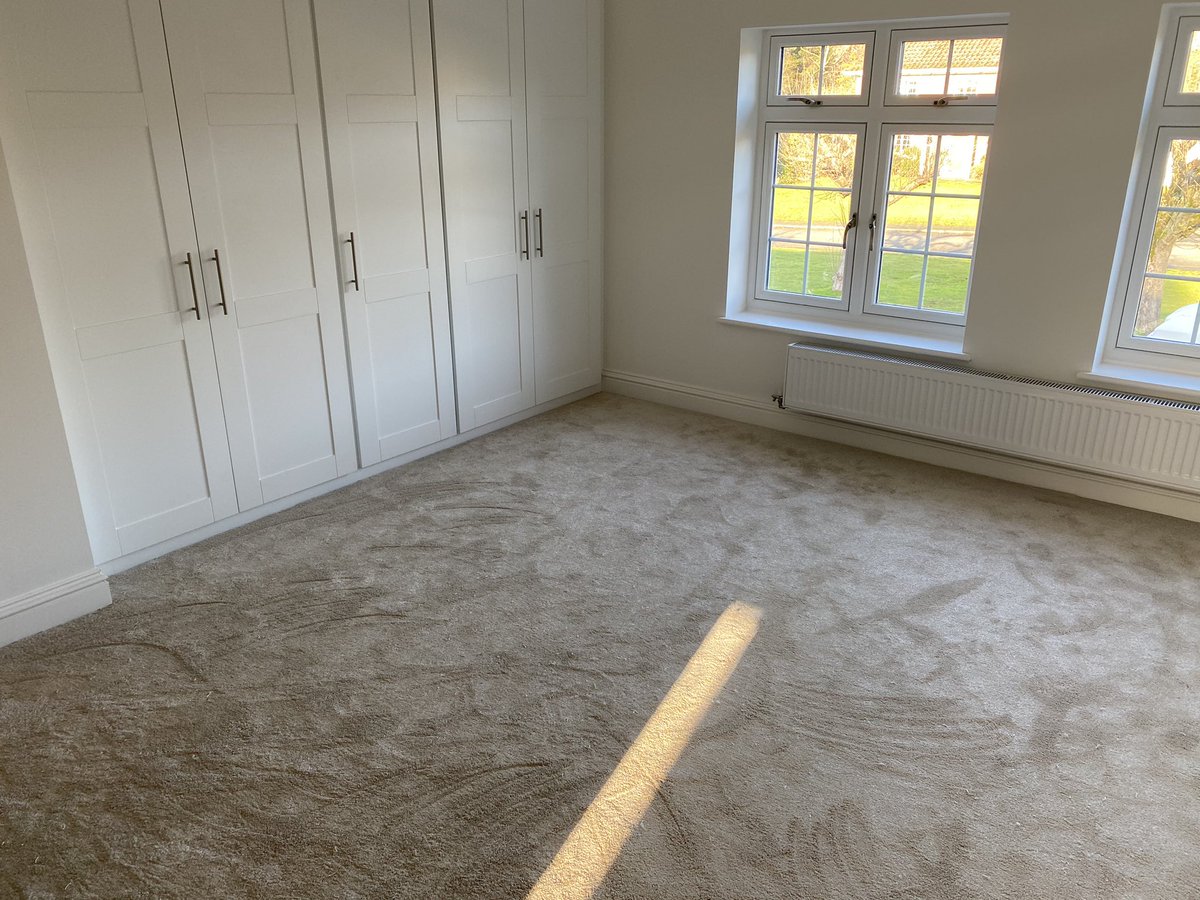 GalleryCarpet's tweet photo. Straight back at it in 2020 with 220M2 of @CormarCarpets soft focus going down ready for customer to move in the weekend https://t.co/PmUiZoP5sl