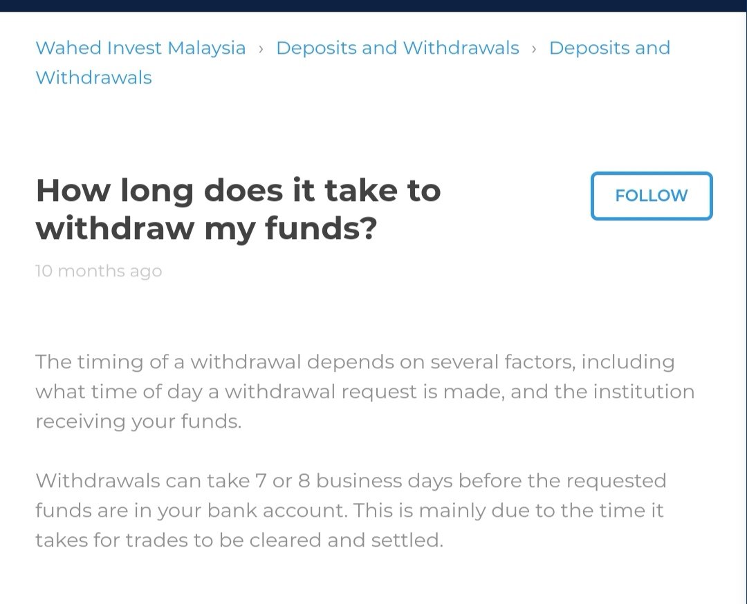 Baca ni juga:Withdrawals can take 7 or 8 business days before the requested funds are in your bank account. This is mainly due to the time it takes for trades to be cleared and settled.