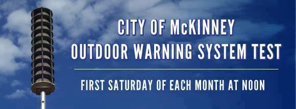 This is a test - only a test. 

The monthly test of the Outdoor Warning System (OWS) will be performed this Saturday at noon. In an actual emergency when the OWS is activated, go inside and tune in to local news and weather.