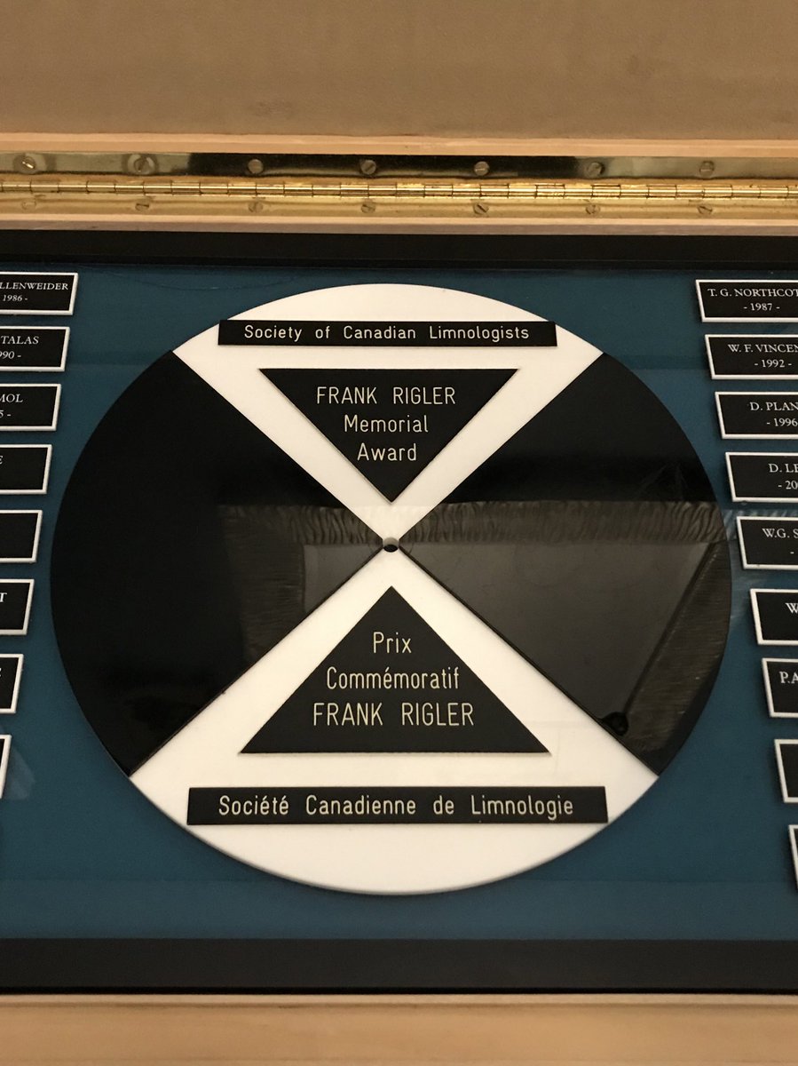 FreshwaterMarty's tweet image. Getting ready to share the 2020 Rigler Award @Can_Limnology at @CCFFR_CCRP. Congratulations to Brian Cumming from @queensu !