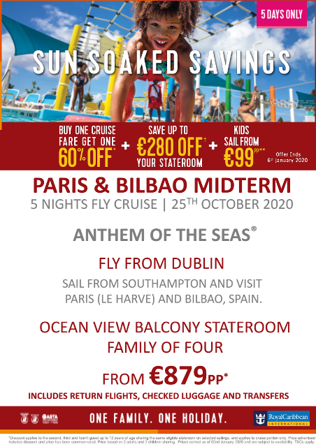 TravelAgentCork's tweet photo. ROYAL CARIBBEAN – FAMILY CRUISE OFFERS fr €879
✅SALE FINISHES 06/01/20 - T&amp;C apply
☎️Call now: 021 4321687
🌐https://t.co/xj9soIC5zr https://t.co/Pz4nVUPRys