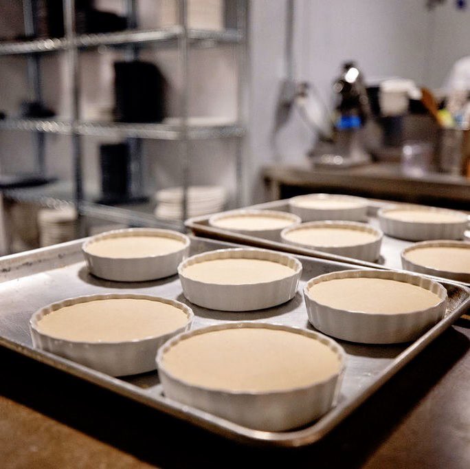 Crème Brulée in the making. Will be ready by brunch!