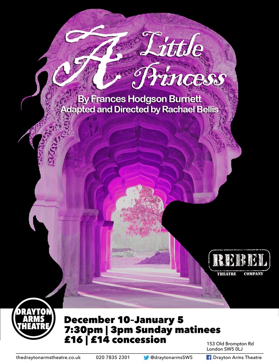 MyTheatreMates's tweet photo. There's still time for a final treat before the kids go back to school!

Head to @draytonarmsSW5 today to catch the final performance of #FrancesHodgsonBurnett’s Victorian family classic @ALPrincess2019 

🎟️🎟️🎟️ https://t.co/UYn61sE91K 

#FamilyTheatre #ALittlePrincess https://t.co/EzYn2ZBch0
