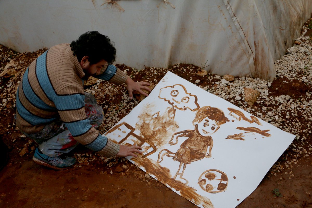 We all love the game.

📍 Camp for displaced people in Sarmada, Idlib, Syria