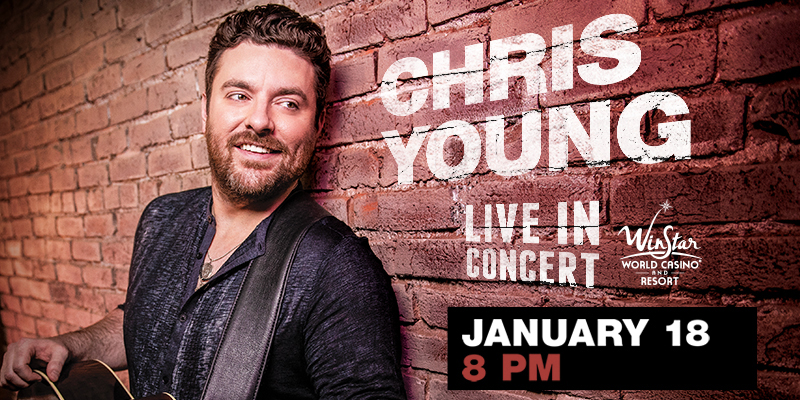 Join Chris Young for his first show in 2020! He'll be here Jan. 18; will you? bit.ly/2qgQIXs
