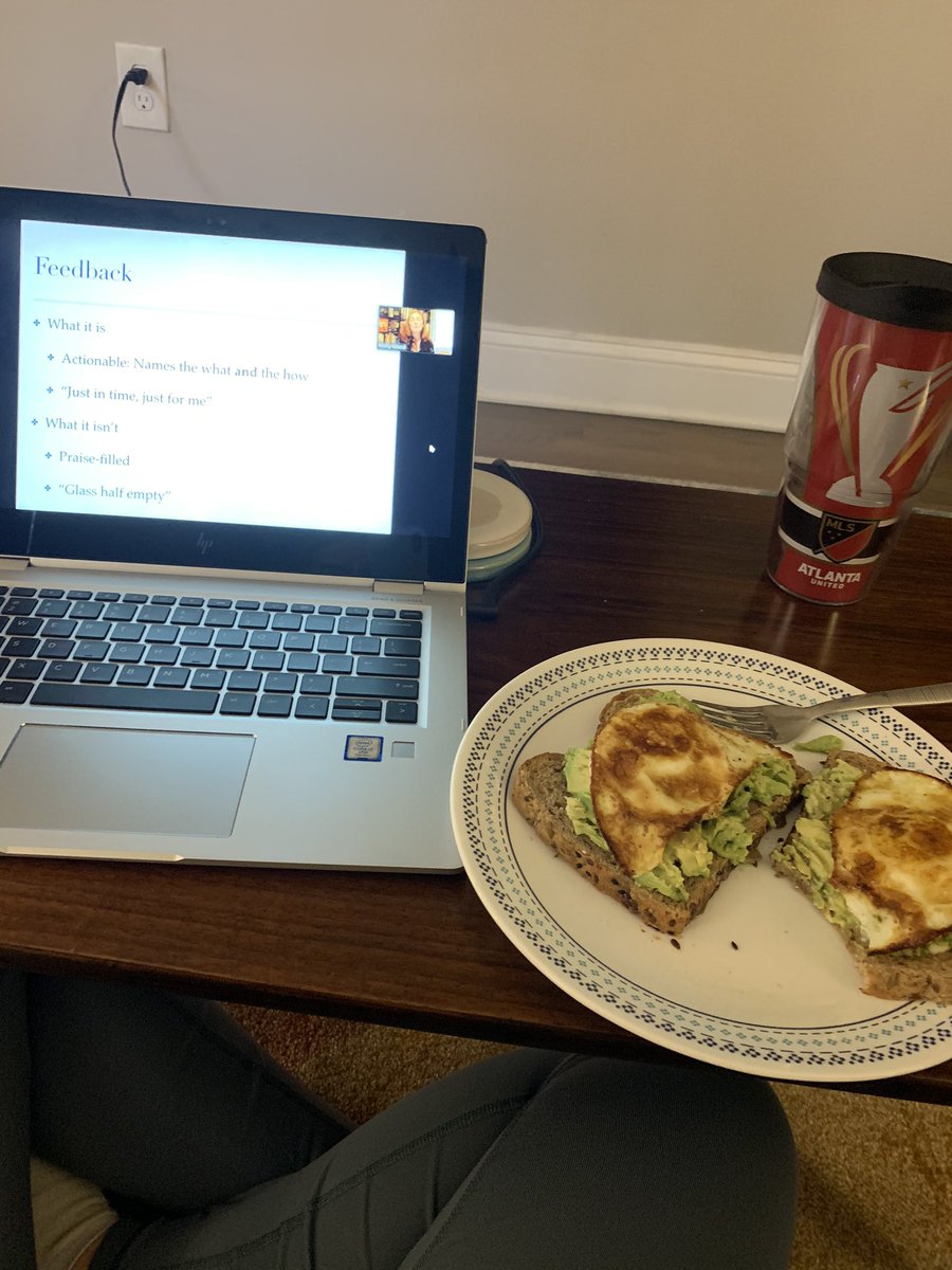 Breakfast and a webinar! #sharonstrong #readingconference