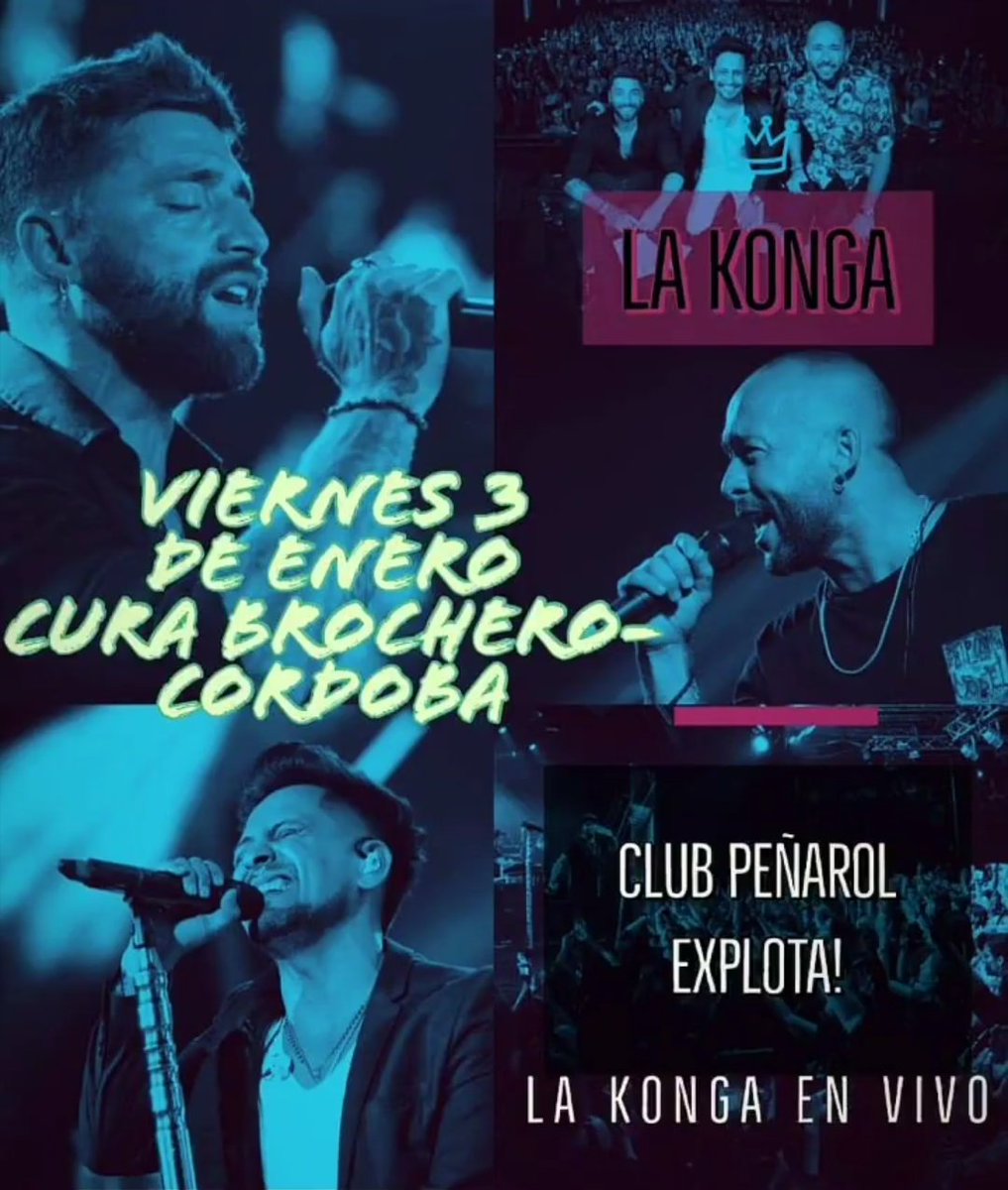 Hoy <a href="/lakonga/">La Konga</a> en #ClubPeñarol #CuraBrochero #Córdoba
<a href="/PabloTamagnini/">Pablo Tamagnini</a> <a href="/NelsonAguirreOK/">ηęLšση   و كونجا</a> <a href="/DiegoGranade/">Diego Granadé</a>