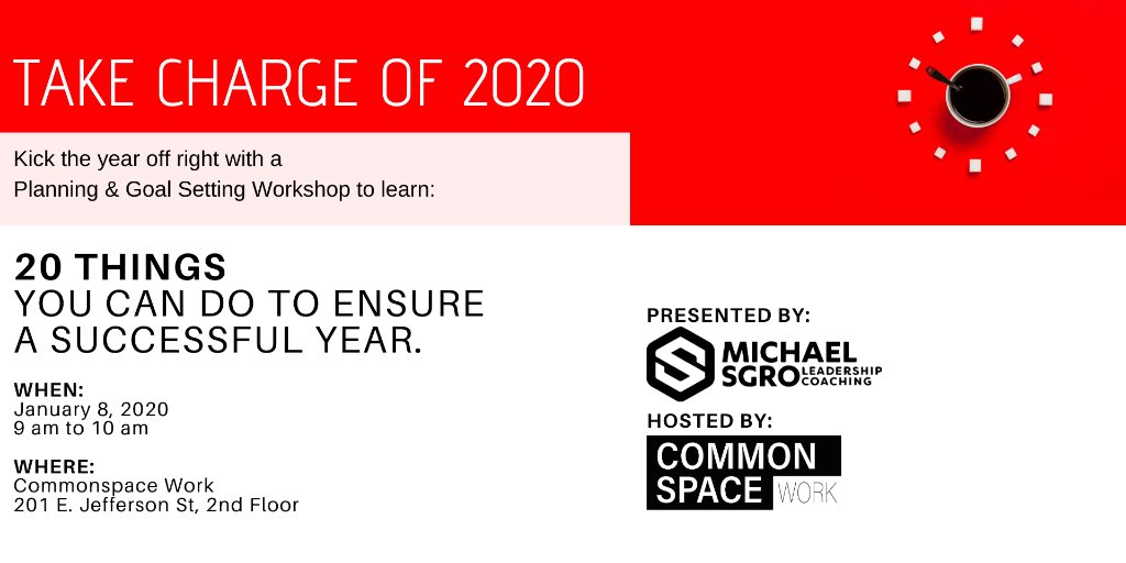 Less than 1 week until we kick off our 2020 Leadership Development series with Michael Sgro, CPBC! 

Wednesday’s program is feee &amp; open to the public! Come join us!

@thetechgarden <a href="/TCGplayer/">TCGplayer</a> <a href="/saltcitycode/">Salt City Code</a> <a href="/Syracuse1848/">syracuse1848</a>