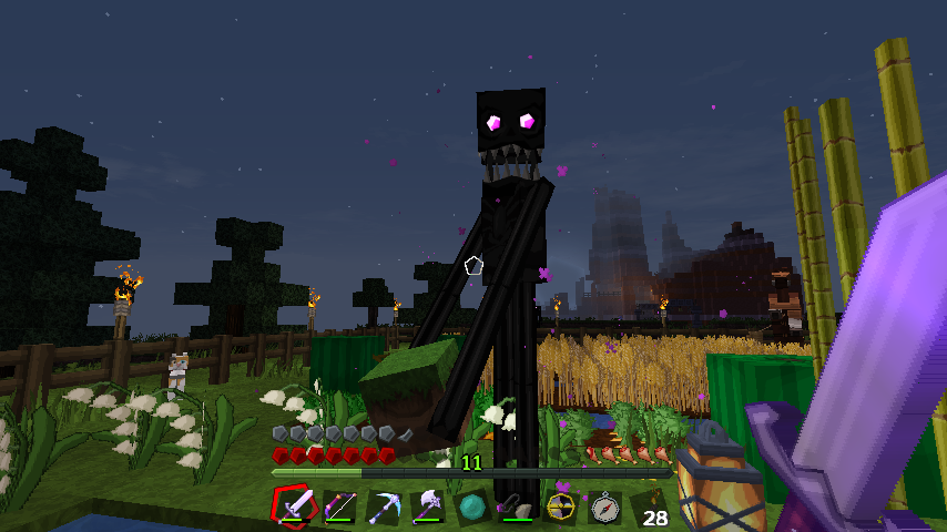 PhoenixStarwind's tweet photo. I wonder if @hololivetv might be interested in introducing the idols to @sphax84's #BDCraft, The monsters are scarier, the cats are cuter and the armor designs are cool. The cartoony/anime like features that BDCraft gives makes the game have a more fun feel. https://t.co/WNdR8xMFzH