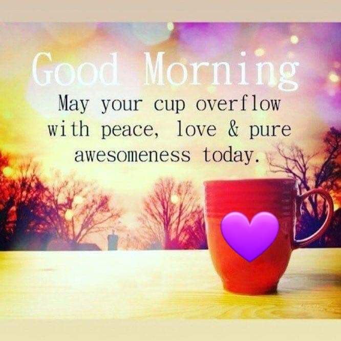 anothercc's tweet photo. @DeniseBalcarcel @BrinsonEb @drawrussell Happy Friday Twiends... May your cup overflow with Peace, Love, and pure Awesomeness today... #GoShine and #BeBeYOUtiful ! โค https://t.co/2rNrKTHjlO