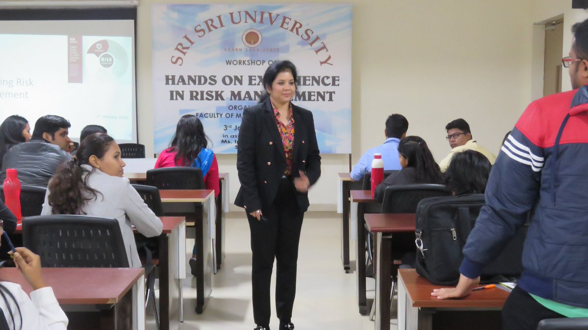 ssufcms's tweet photo. An intensive workshop on #riskmanagement was held by Ms. Ipsita Pradhan,Manager (Operational Resilience), State Bank of India, UK.Our FMS students along with participants from Utkal University and Ravenshaw University learned techniques of preparing & running a Risk...
#MComAtSSU https://t.co/VxzpOez5tz
