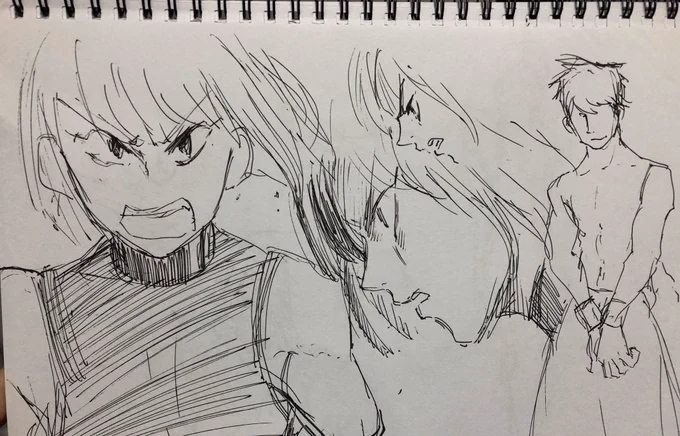 今日は忙しかったのでネーム練ってるときの発想落書きをば
手探りだけど確実に面白くなってくと思います
#コルクラボマンガ専科 