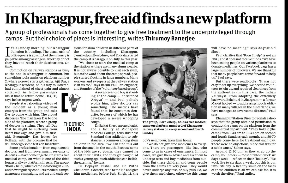 born2helpblr's tweet photo. Initiative "Arogya"...covered by Business Standard

Thanks @bsindia for covering this story.

To sustain, we need support for Medicines @ET_CSR @CSR_India https://t.co/gEiSUak9IG