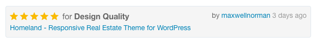 wpcodeex's tweet image. Another satisfied rating/review from our Homeland Buyer #happycustomer #designquality #customersupport  #review #ratings #realestate #listings #properties #wordpress #theme #portfolio #agents #idx themeforest.net/item/homeland-…