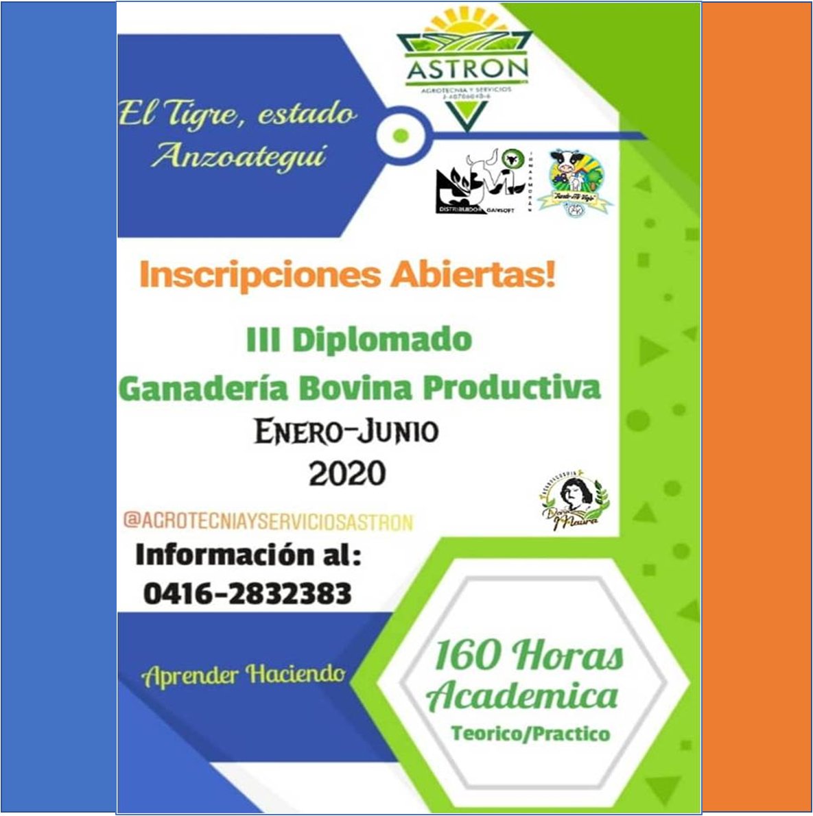 IndicadorGJM's tweet photo. Invitación al III Diplomado Ganaderia Bovina Productiva dictado en El Tigre edo. #Anzoategui https://t.co/uRJI3Ie4ff