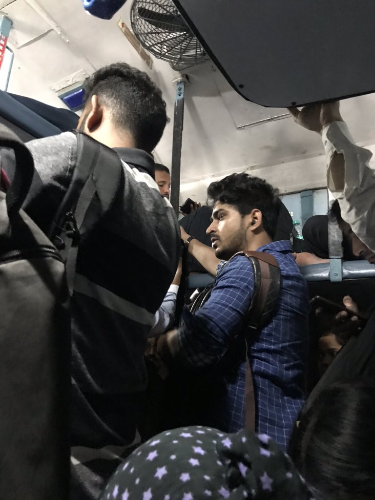 DedhiaNoopur's tweet photo. @Central_Railway @RailMinIndia Is this a reservation coach or mumbai local coach?? Why there is no action taken against local travellers who travel in express trains??
#17412 #supercrowded https://t.co/CU3LzsPnEv