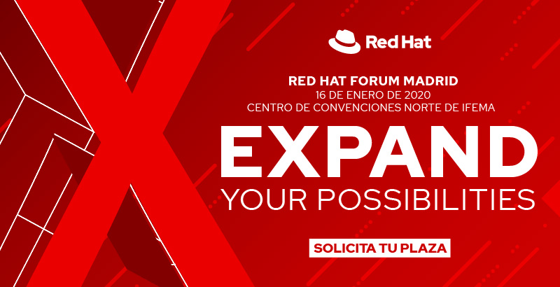 Comienza el año con una nueva perspectiva de la #InnovaciónTecnológica y acompáñanos a descubrir el futuro del #OpenSource en #RedHatForumMadrid. ¡Solo faltan dos semanas! Reserva tu plaza, no te quedes sin ella: red.ht/2JR0yGK #RedHatForum