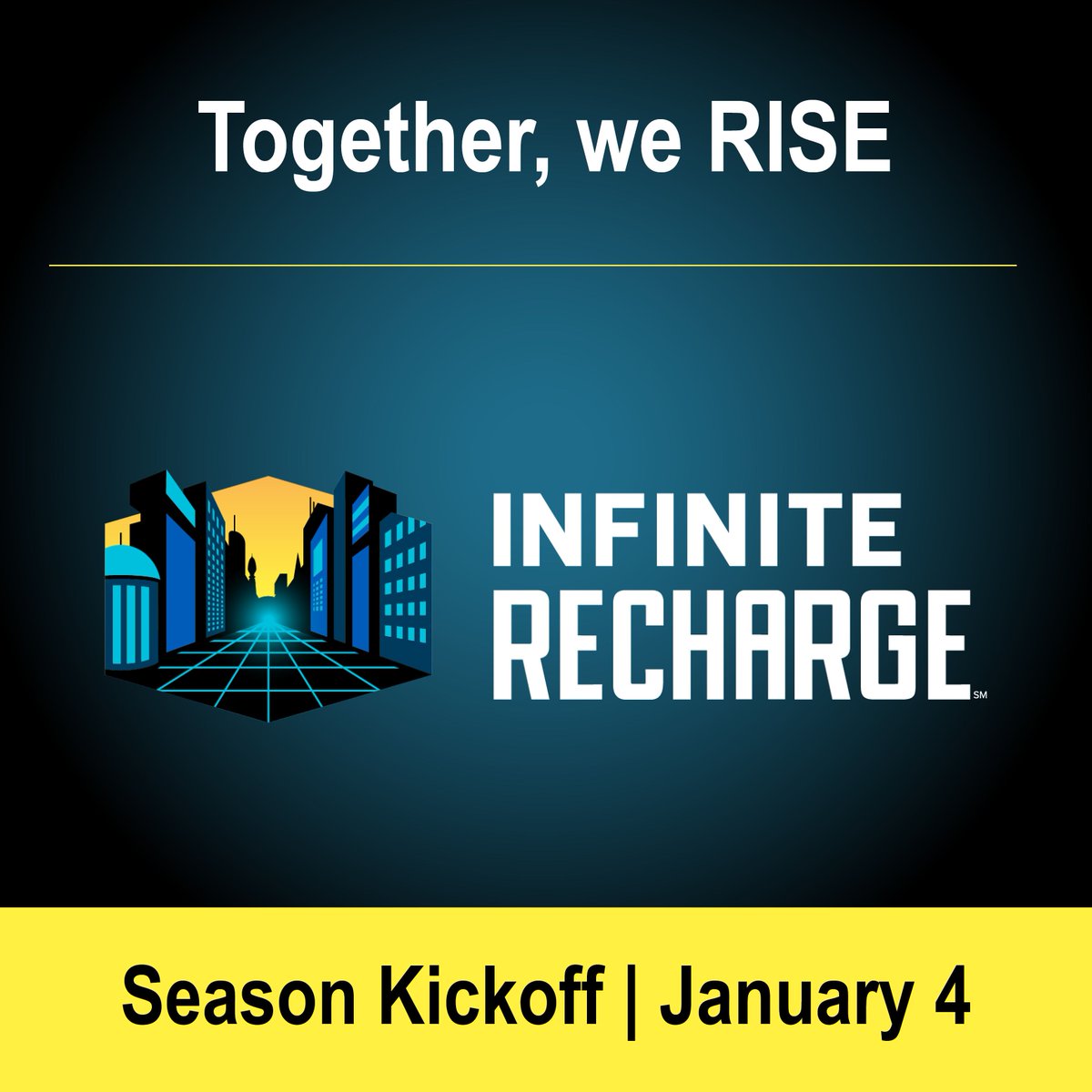 FRCTeams's tweet photo. ONE. MORE. DAY. https://t.co/EaoV6abcj3 #INFINITERECHARGE #omgrobots #thehypeisreal #2020Kickoff #FIRSTRise https://t.co/9IkqGZHIUh