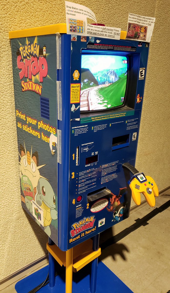 tusind uformel efter skole Karen on Twitter: "Current #MAGFest2020 highlight is this functional  Blockbuster Pokemon Snap Station from 1999 complete with the cards  available to purchase to be able to print stickers.  https://t.co/kqB5YBPiqO" / X