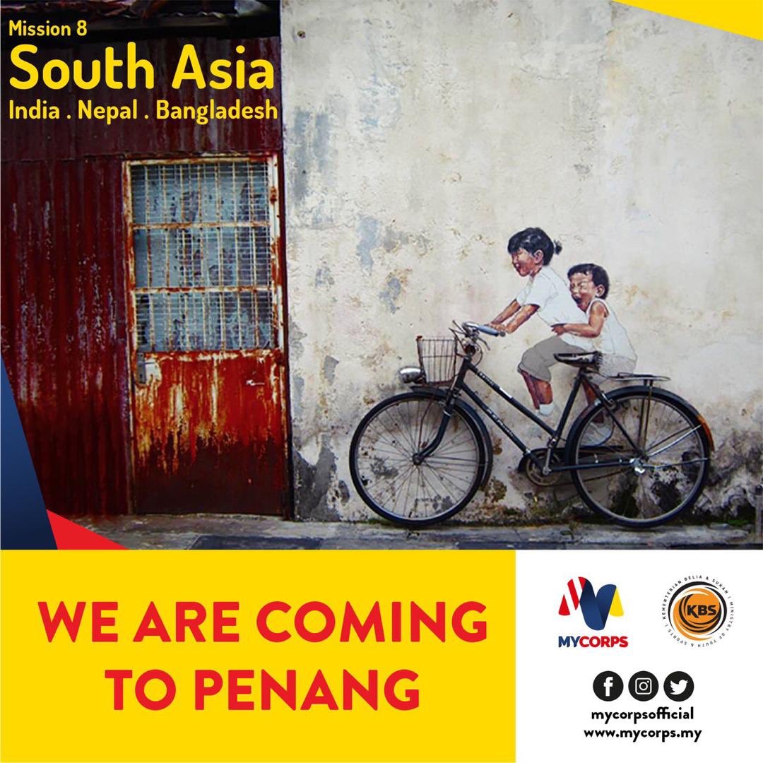 KBSMalaysia's tweet photo. MyCorps Mission 8 @ South Asia
Fundraising Outing @ Penang.
See you tomorrow Penang!
#MyCorps #ChangingLives https://t.co/0n27r7YQ3F