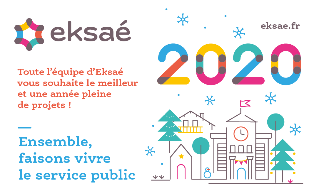 eksae_officiel's tweet photo. En 2020 Cegid Public prend son envol et devient @eksae_officiel, le partenaire de toutes celles et ceux qui font vivre le service public.
Toute l'équipe d'Eksaé vous souhaite le meilleur et une année pleine de projets 🎉 ! #eksae #servicepublic #voeux2020 https://t.co/VTy3xIFjos