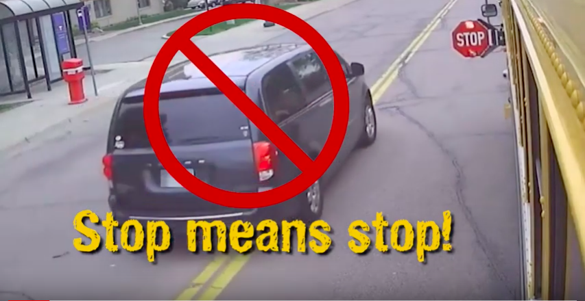 rsu18's tweet photo. Students are back to school following the holiday break. Remember: STOP means STOP! Watch the proper way to stop for a school bus, and what NOT to do. Learn more at https://t.co/MqZbhsMQiN .     #WeAreRSU18

https://t.co/Db2pHoJl1K https://t.co/2CounvZcAB