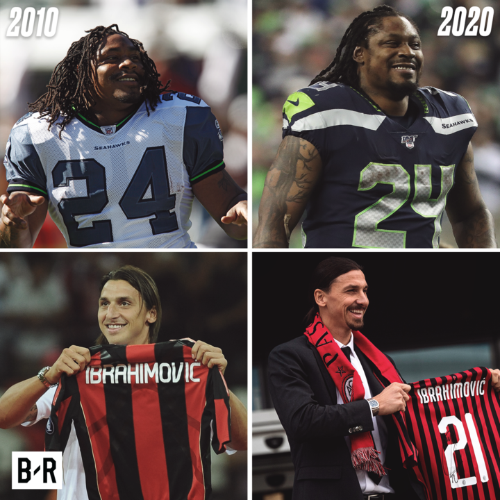 BleacherReport's tweet photo. At the start of two decades ⏪ https://t.co/IP9nGB7dO2