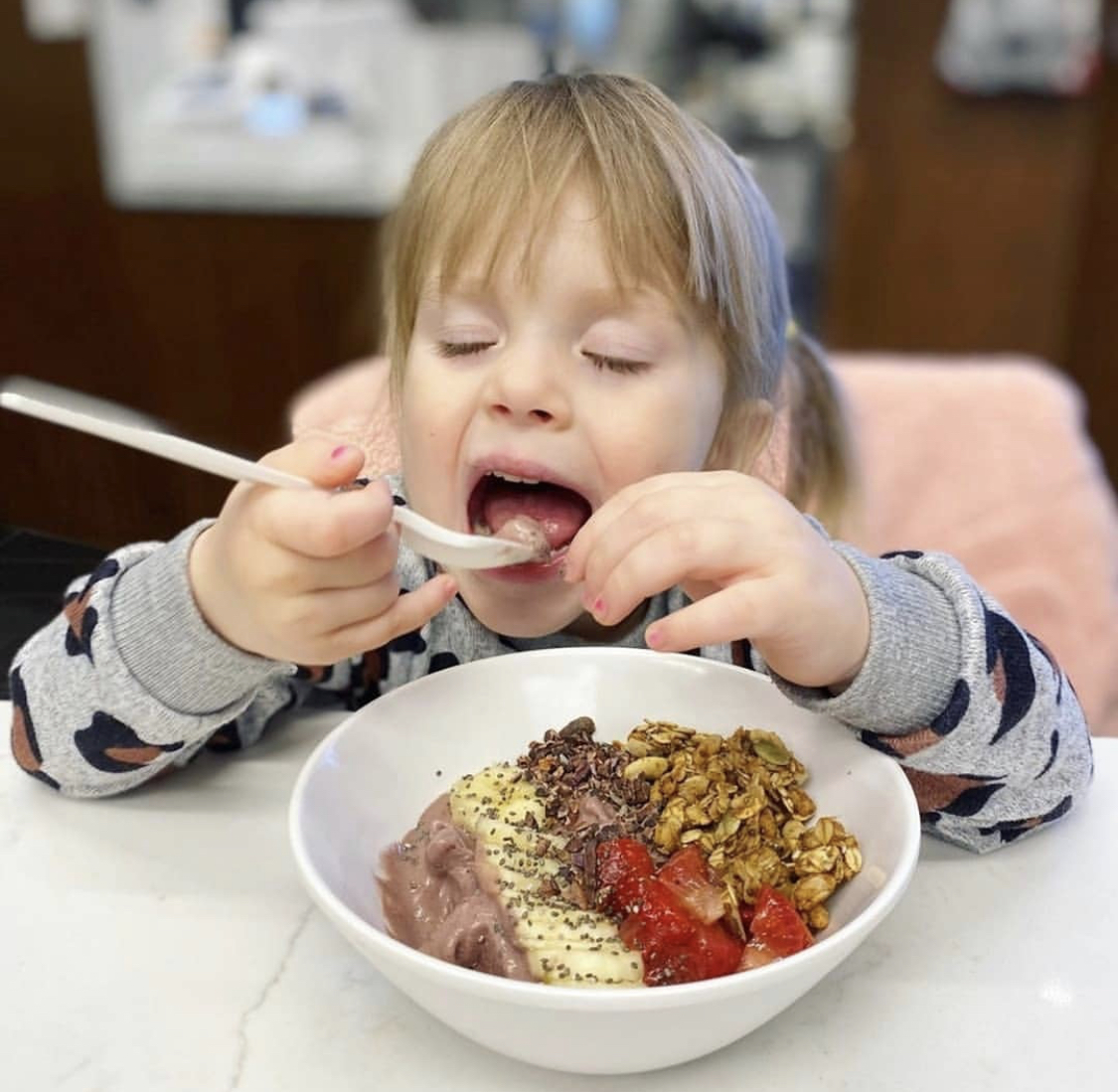 CityCenterDC's tweet photo. Introducing @fruitiveโs new Little Sprouts Menu complete with 3 delicious plant based and kid approved options... the Cashew Cheese Quesadilla, Blue Monster Liquid Meal, and Peanut Butter and Strawberry Sandwich. Swipe to see! #Fruitive #CityCenterDC (๐ธ credit: @truly_abby) https://t.co/bBpU83ZVCm