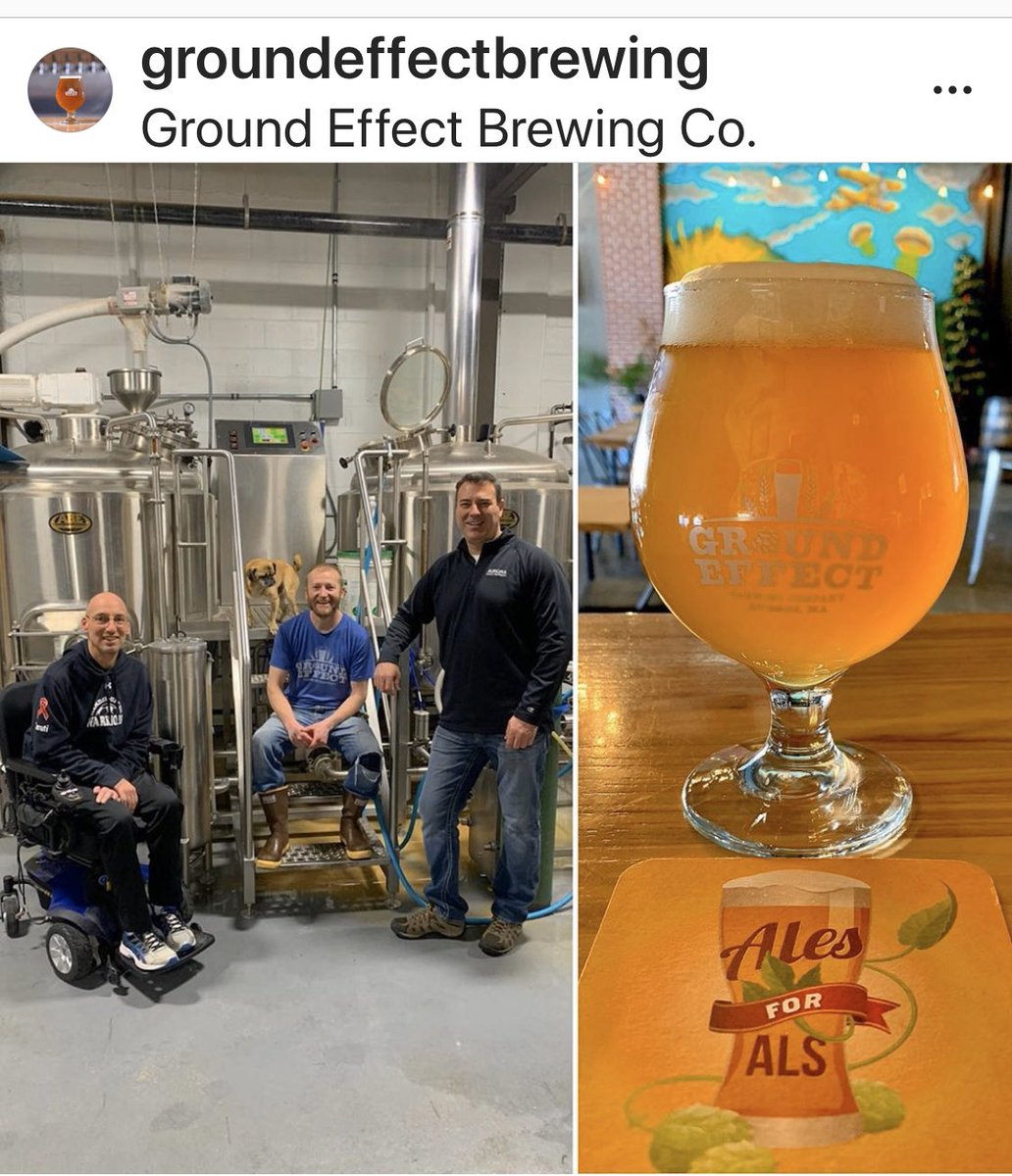 Come join me tonight at Ground Effect Brewing.  312 Main St. Hudson MA  6:00 pm and have an ale’s for ALS where a dollar for every pint goes to <a href="/ALSTDI/">ALS TDI</a> for research to develop treatments and a cure for ALS  <a href="/brewing_4/">Brewing a Cure 4 ALS</a>