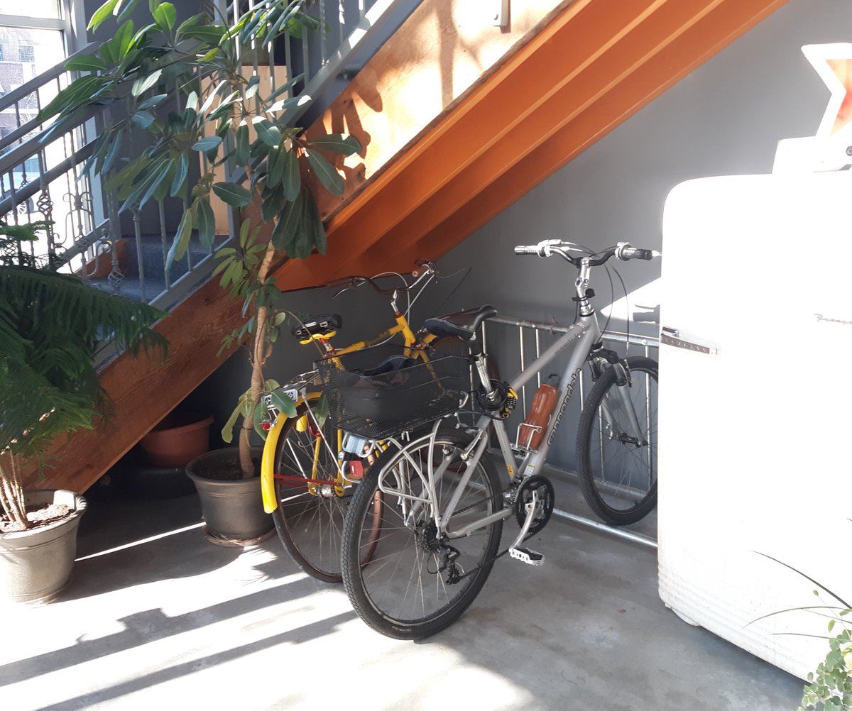 Front row, covered, indoor parking all year long for our members! #biketowork #bikelife #bikerack #coworking #coworkers #coworkingspace #ilovewichita #laborpartyict #memberperks