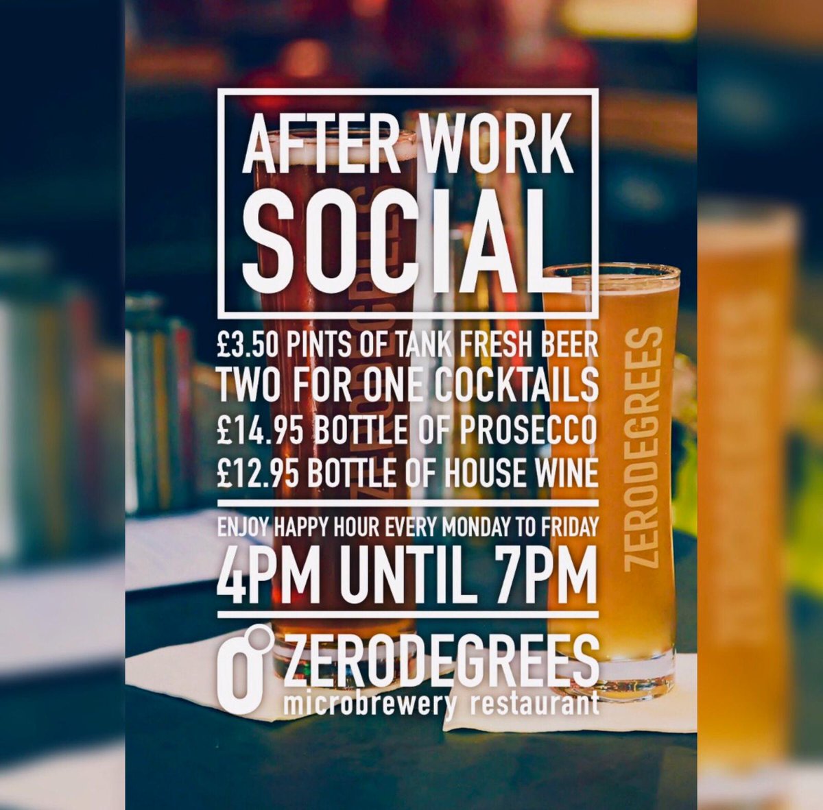 ZerodegreesBeer's tweet photo. It's the first Friday of 2020 and the After Work Social is back at @ZerodegreesRD, @ZerodegreesCF & @ZerodegreesBR tonight!
Whether you're back to work or not we have a drink with your name all over it! 🍻
•
•
#Zerodegrees #Zerodegreesbeer #afterworksocial #happyfriday https://t.co/wZAT4xjnzW