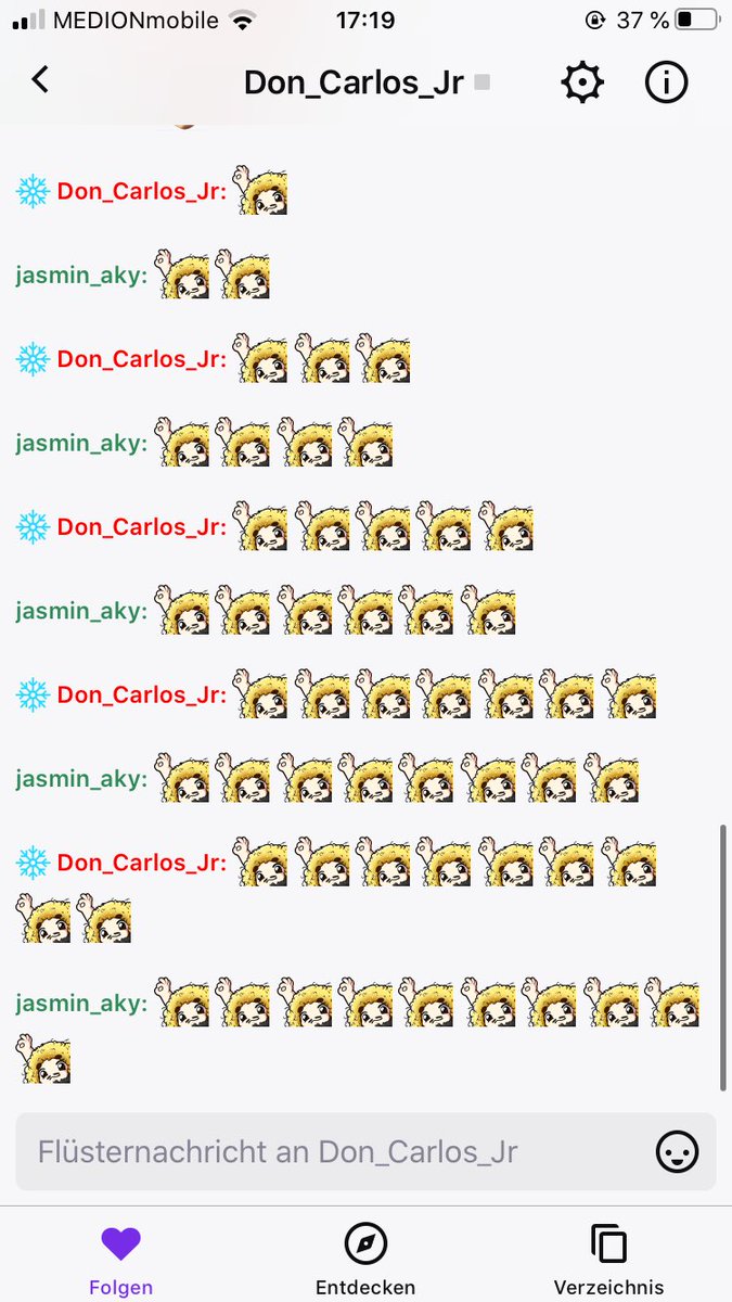 Jaskodado's tweet photo. Ganz normale Konversation. 
@Julien_Bam https://t.co/RrueaqhlOA