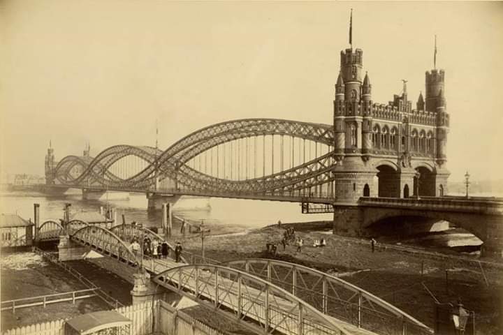 Georg Koppmann’s photograph of a bridge over the Norderelbe, Hamburg...1888