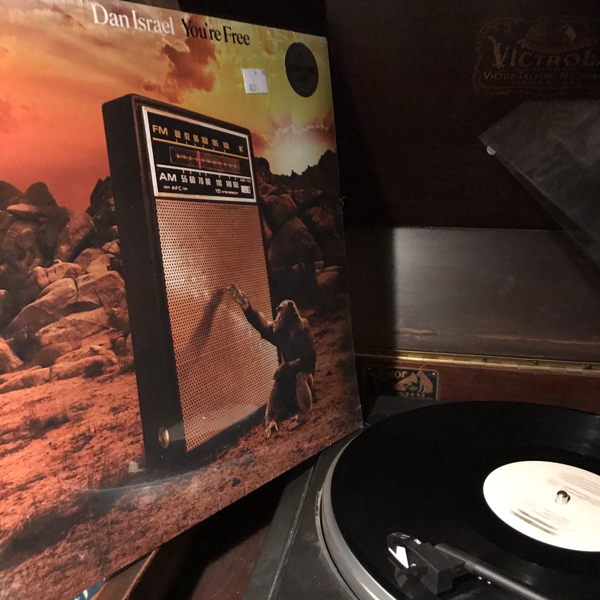 fantailmedia's tweet photo. I’m having a #local AF #Minneapolis pause before work today; a @DanIsraelMusic album I picked up in the “Local” bin @SolStaRecords and a large mug of @Peace_Coffee “Wonderland Park” espresso in a @TheCurrent mug. #namechecksarefun #supportlocalordie https://t.co/p0L9WDgJAt