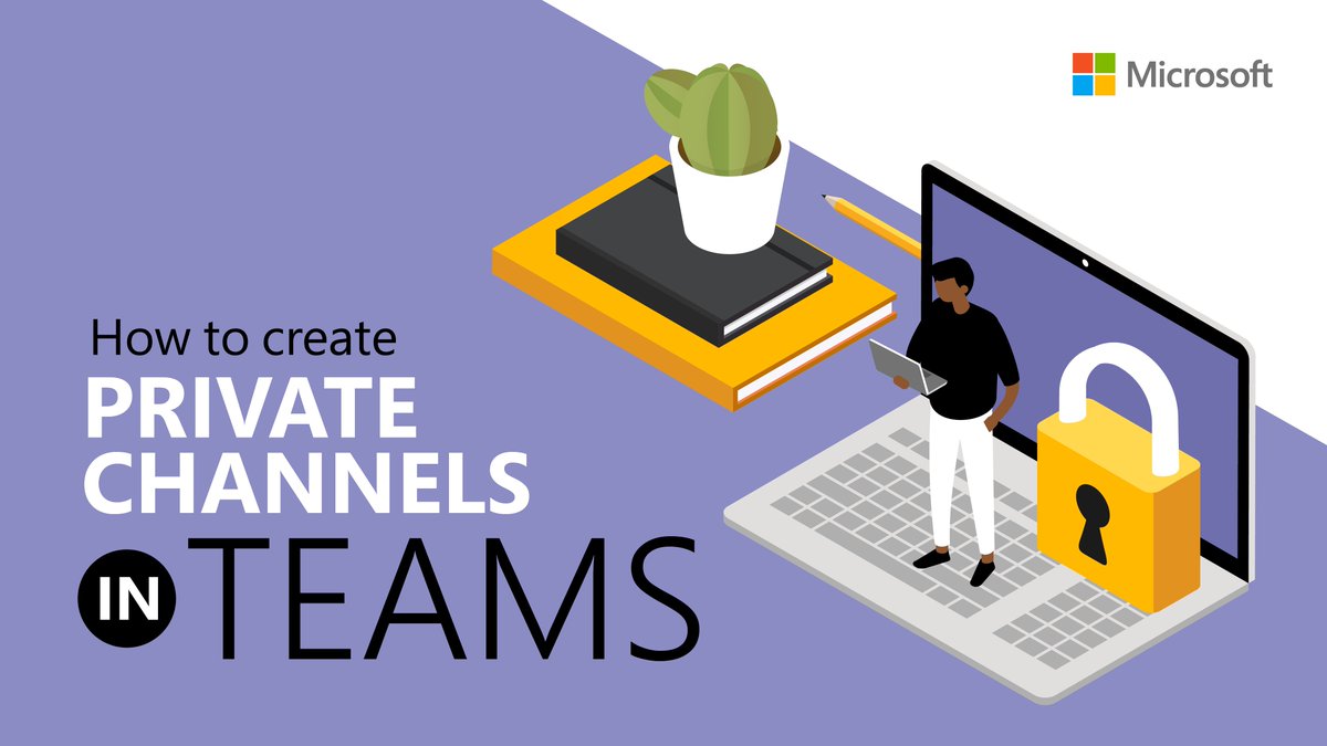 MicrosoftEDU's tweet photo. Level up your privacy settings with this update to #MicrosoftTeams! 🔒Learn how to grant access to specific educators, create private channels for student collaboration, and more. https://t.co/OiN09ET828 https://t.co/dlnILJqXp1