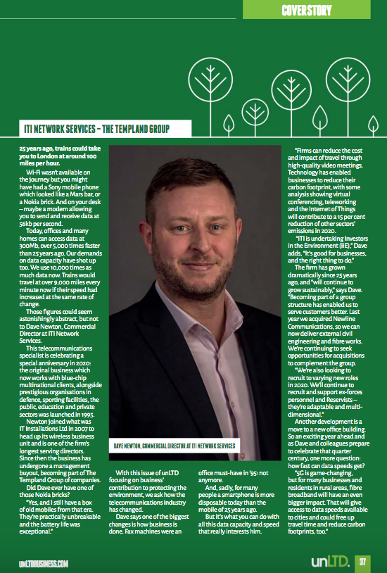 So much has changed in telecommunications in past 25 years. We're delighted to be featured in the new "green" issue of <a href="/unLTDbusiness/">unLTD Business</a> - in which we also describe our commitment to @iiEUK - see p37 - issuu.com/unltdbusiness/…  #Wifi #5G #Sustainability