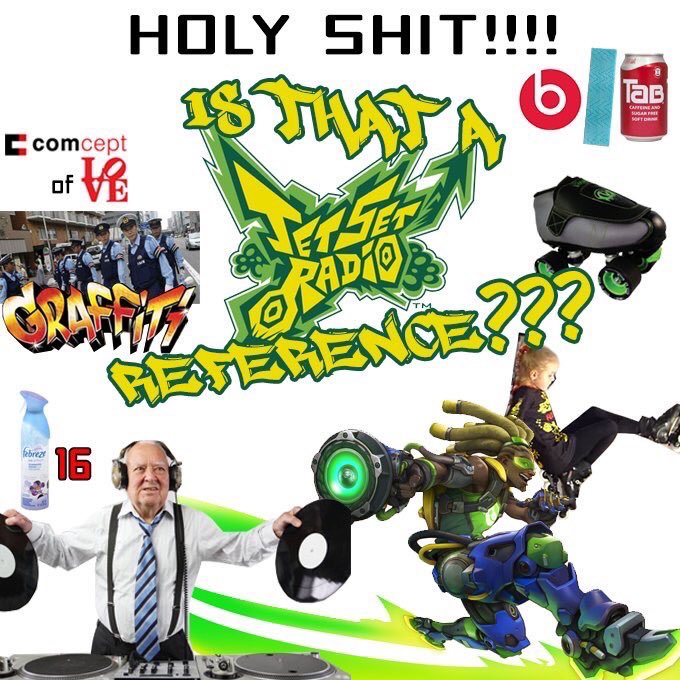 Hideki_Naganuma's tweet photo. Holy shit!!!! Is that a Jet Set Radio reference??? https://t.co/QYBtpBDSUn