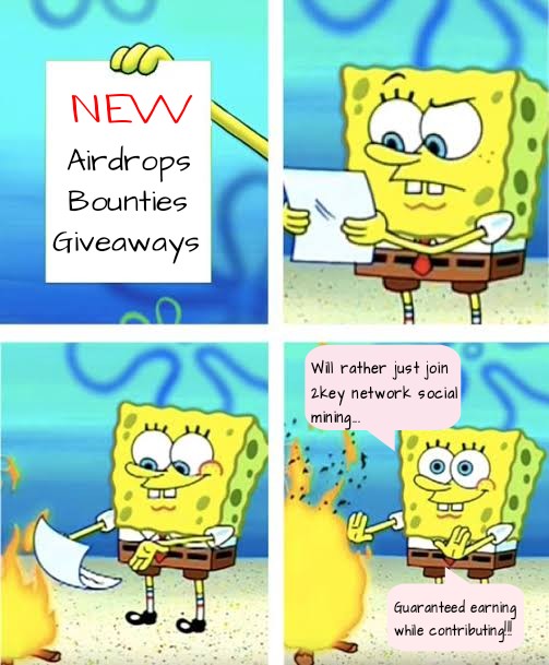 Crypto_Chaser13's tweet image. Hope you like this simple meme 😇😇😇.

#2keyLink
#2keyNetwork
#SmartLink