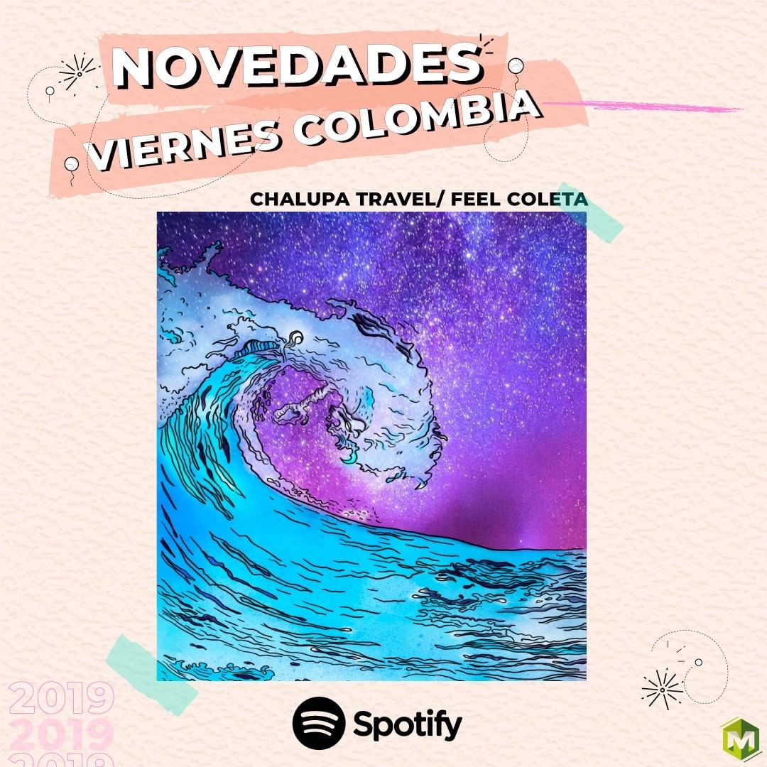 ¡Que felicidad para nuestros artistas <a href="/chalupatravel/">CHALUPA TRAVEL</a>! Su primer destaque en <a href="/SpotifyColombia/">Spotify Colombia</a>  fue con la canción Feel Coleta en la #playlist Novedades Viernes Colombia. Recordemos este logro bailándola esta primera semana del 2020 💃
#SPOTIFYPLAYLIST #SpotifyArtist
#LaMusicafm