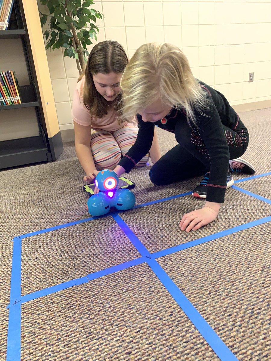 KevinSayerska's tweet image. Can you spell the word “CODE” with Dash? These 3rd graders can. This is just one of 8 stations I have created for our @SunPath14 students to learn the value of coding. Excited to bring this to our school. @ShakopeeSchools @WonderWorkshop #everyonecancode #hourofcode2019