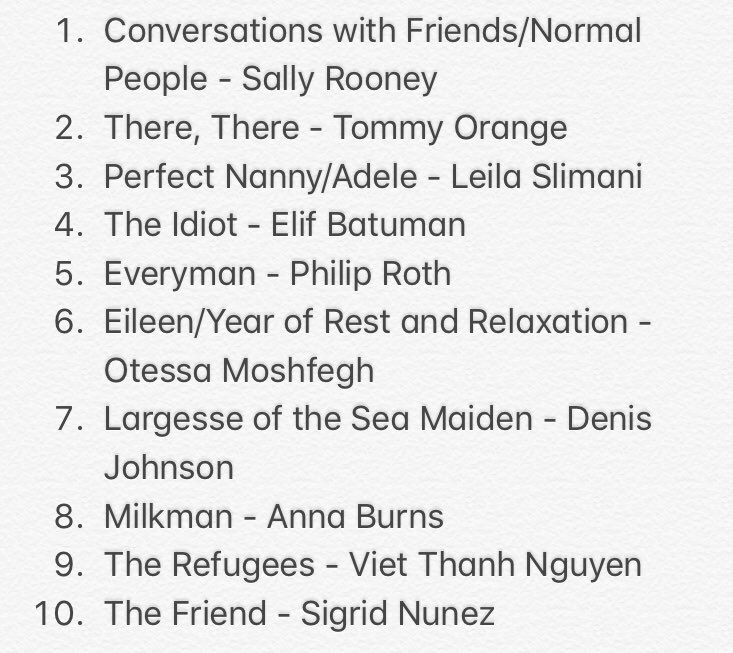 Favorite books I read in 2019. Banner year! Reading is fun.