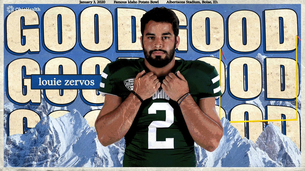 The kick is good!

Louie Zervos extends Ohio's lead with a 33-yard field goal!

2Q | 2:17 | Ohio 20, Nevada 6